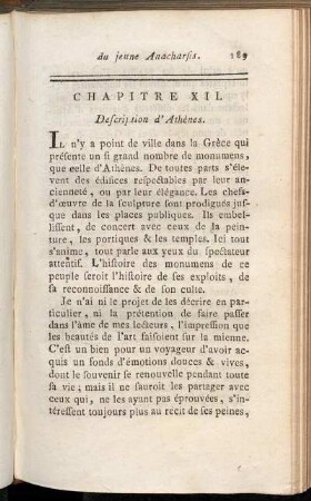 Chapitre XII. Description d'Athènes.