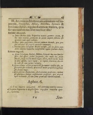 Aphor. 6.