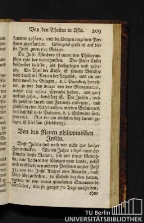 Von den Neuen philippinischen Inseln.