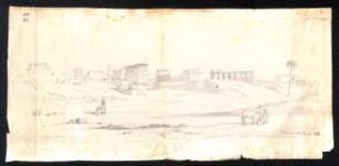 Zeichnung von Luxor von Theodor Heuglin