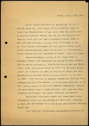 Rundschreiben T. Wiegand