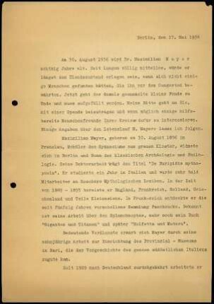 Rundschreiben T. Wiegand