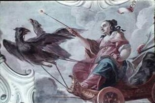 Die Religion im von der göttlichen Weisheit gelenkten Triumphwagen: "Sapientia directrice prosequitur religio"