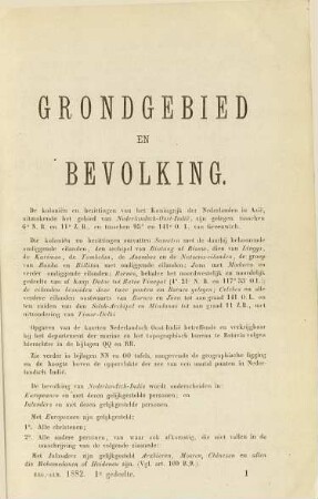 Grondgebied en Bevolking