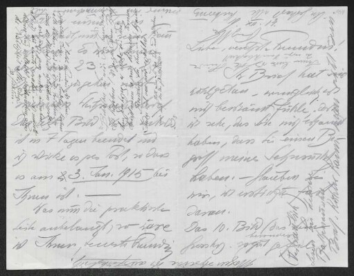 Briefsammlung von Fritz von Unruh, Walther Rathenau und Margarete Hauptmann an Fritz von Unruh, Walther Rathenau und Margarete Hauptmann