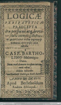 Logicae peripateticae praecepta