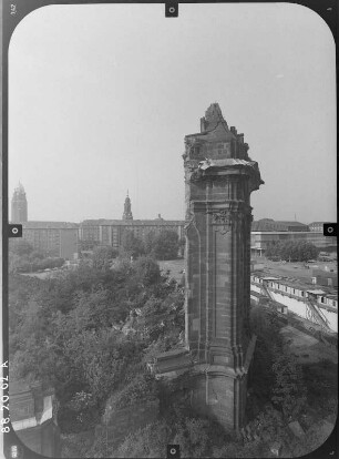 Dresden-Altstadt, Neumarkt. Ruine der Frauenkirche
