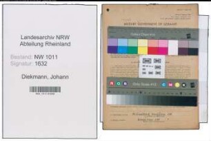 Entnazifizierung Johann Diekmann , geb. 26.11.1902 (Spinner)