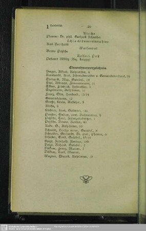 Einwohnerverzeichnis : Einwohnerverzeichnis
