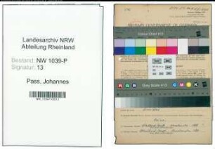 Entnazifizierung Johannes Pass , geb. 15.05.1915 (Kraftfahrer)