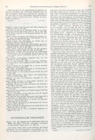531-532 [Rezension] Wagner, Falk, Der Gedanke der Persönlichkeit Gottes bei Fichte und Hegel