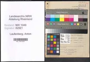 Entnazifizierung Anton Laufenberg , geb. 17.03.1882 (Verwaltungsbeamter)