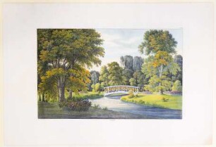 Blauer Blumengarten, Tafel XXXI der "Andeutungen über Landschaftsgärtnerei"