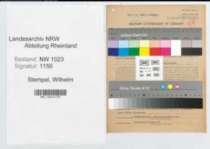 Entnazifizierung Wilhelm Stempel , geb. 26.08.1894 (Kaufmann)