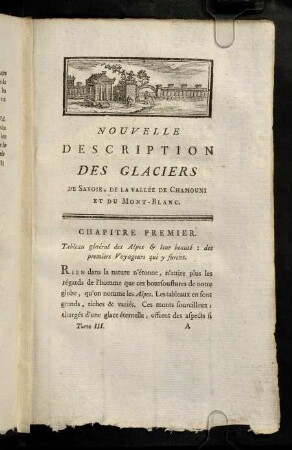 1-4, I. Tableau general des Alpes & leur beaute.