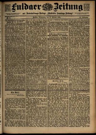 Ausgabe vom Donnerstag, den 23. Februar 1899.