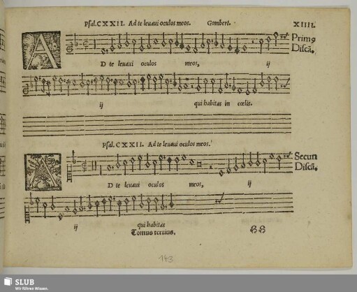 XIIII. Gombert, Nicolas: Ad te levavi oculos meos