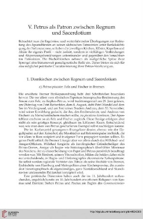 1. Domkirchen zwischen Regnum und Sacerdotium