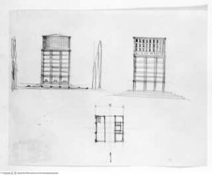 Stegreifprobe - Wasserturm, Skizzen