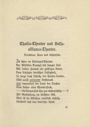 Thalia-Theater und Belle-Alliance-Theater