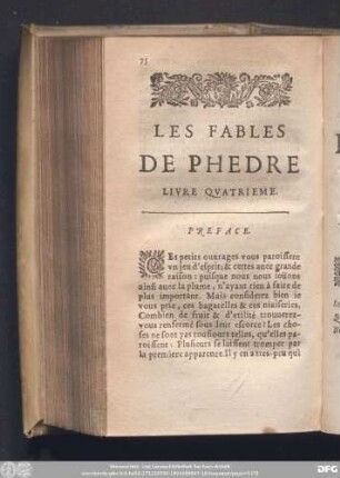 Les Fables De Phedre Livre Quatrieme.