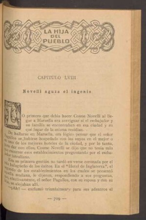 Capítulo LVIII - Novelli aguza el ingenio