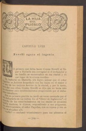 Capítulo LVIII - Novelli aguza el ingenio