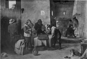 Puffspieler in einem Wirtshaus