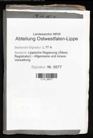 Gerichtsbarkeit über die Adligen im Amt Blomberg