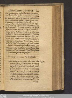 Schediasma CXCIX.