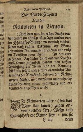Das Vierdte Capittel. - Das Sechste Capittel.