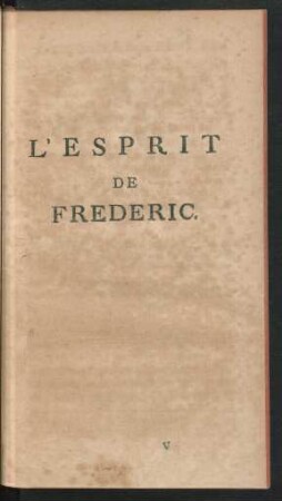 L`Esprit De Frederic.
