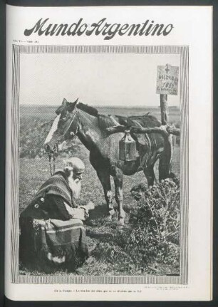 En la Pampa. - La oración del alma que se va al alma que se fué [Fotografía]