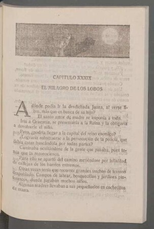 Capítulo XXXIX - El milagro de los lobos