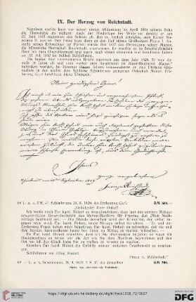 IX. Der Herzog von Reichstadt (Nr. 68-69)