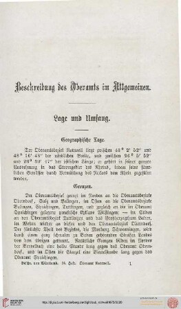 Lage und Umfang