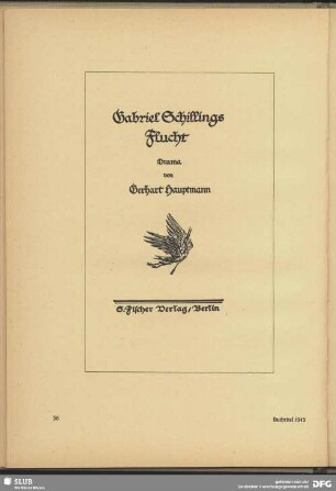Buchtitel "Gabriel Schillings Flucht"