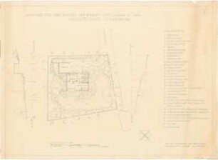 Wohnsiedlung, Erkrath-Unterbach: Garten Lörke: Grundriss, Schnitt 1:100