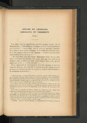 Contes et legendes Sakalava et Tsimihety