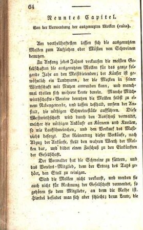 Neuntes Capitel. Von der Verwendung der ausgenutzten Molken (cuite).