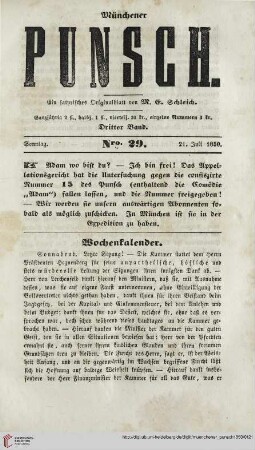 Nro. 29 (21. Juli 1850)