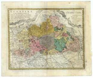 Karte der Niederlausitz. "Lusatiae Inferioris"