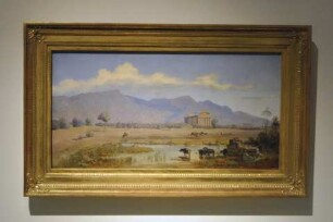 Ansicht der antiken Ruinen von Paestum