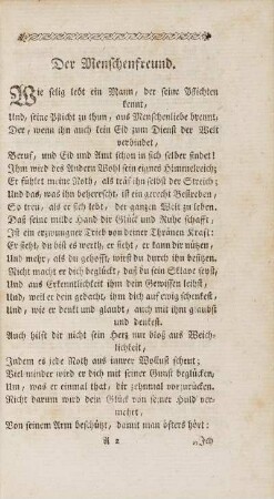 Der Menschenfreund