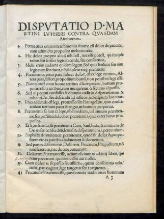 Disputatio D. Martini Lutheri Contra Quasdam Antinomos.