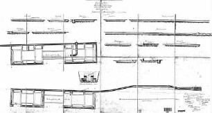 Crailsheim: Nebengebäude Wasserabzugsdohlen Grundrisse,Schnitte