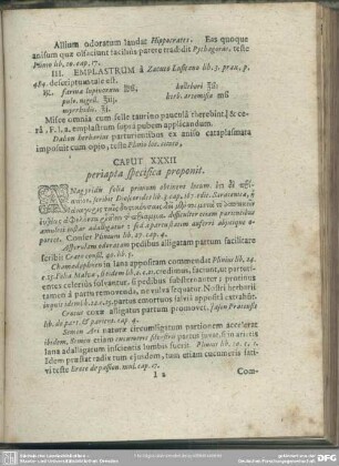 Caput XXXII [XXXIII]. periapta specifica proponit