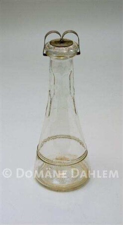 Konservierungsflasche der Firma "Weck" mit Deckel und Spangenverschluss