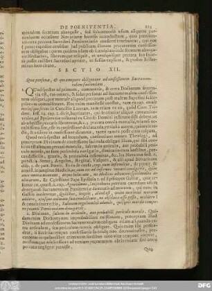 Sectio XII. Quae personae, & quo tempore obligentur ad confessionem Sacramentalem faciendam.