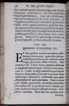 Cap. III. Quomodo scribendum sit